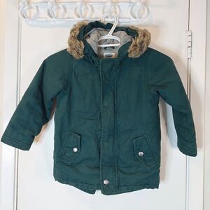 Old Navy Kid's Hooded Coat with Removable Faux Fur Trim